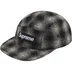 Supreme Harris Tweed Camp Cap - Black (front)
