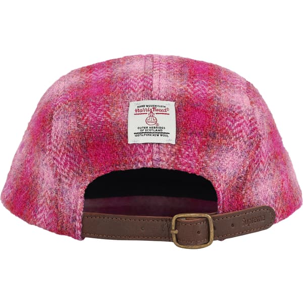Supreme Harris Tweed Camp Cap - Pink (front)