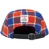 Supreme Harris Tweed Camp Cap - Red Plaid (front)