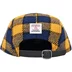 Supreme Harris Tweed Camp Cap - Yellow Plaid (front)