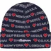 Supreme Hearts Beanie - Navy (front)