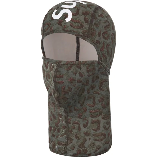 Supreme Heat Reactive Balaclava - Leopard (front)