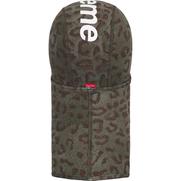 Supreme Heat Reactive Balaclava - Leopard (front)