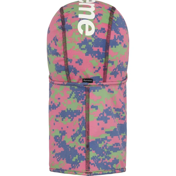 Supreme Heat Reactive Digi Camo Balaclava - Black (front)