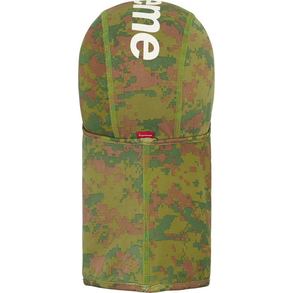 Supreme Heat Reactive Digi Camo Balaclava - Olive (front)