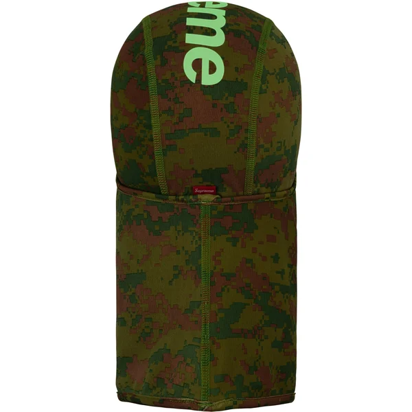 Supreme Heat Reactive Digi Camo Balaclava - Olive (front)