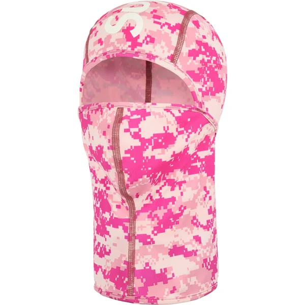 Supreme Heat Reactive Digi Camo Balaclava - Pink (front)