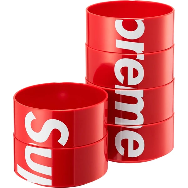 Supreme Heller Bowls (Set of 6) - Red (front)