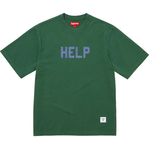 Supreme Help S/S Top - Dark Green (front)