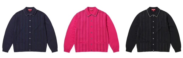 Supreme Herringbone Cardigan - Product Image