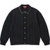 Supreme Herringbone Cardigan - Black (front)