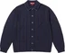 Supreme Herringbone Cardigan - Navy (front)