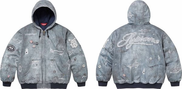 Supreme HJR Trompe L'oeil Hooded Work Jacket - Product Image