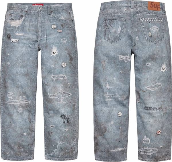 Supreme HJR Trompe L'oeil Loose Fit Jean - Product Image