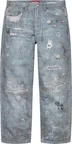 Supreme HJR Trompe L'oeil Loose Fit Jean - Blue (front)