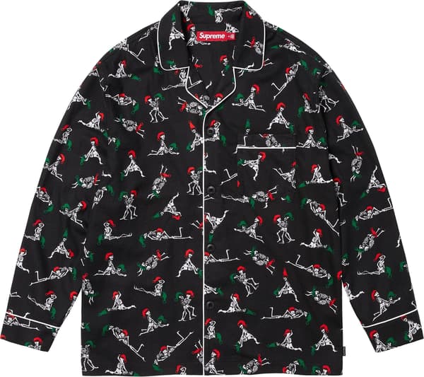 Supreme Holiday Pajama Set - Black (front)