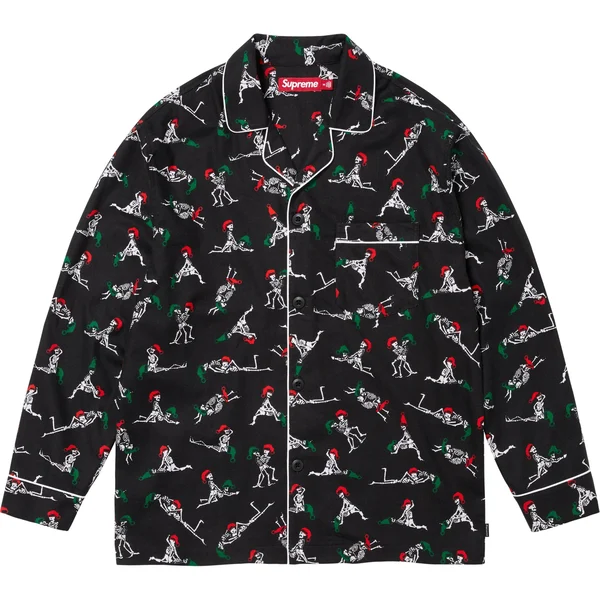 Supreme Holiday Pajama Set - Black (front)