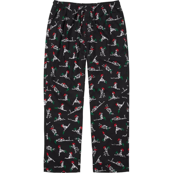 Supreme Holiday Pajama Set - Black (front)