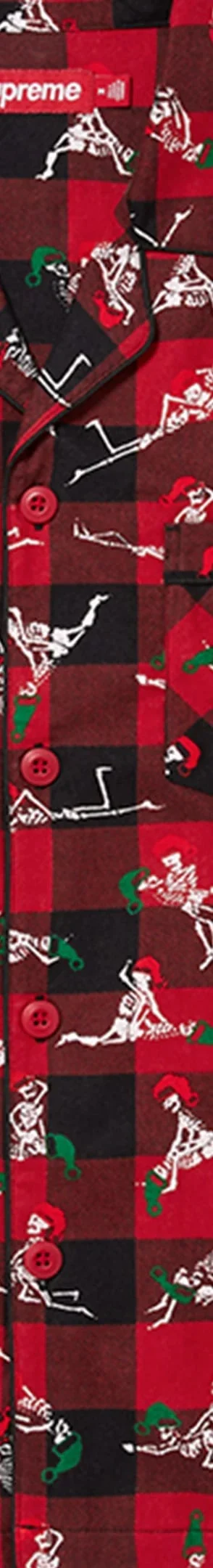 Supreme Holiday Pajama Set - Plaid (front)