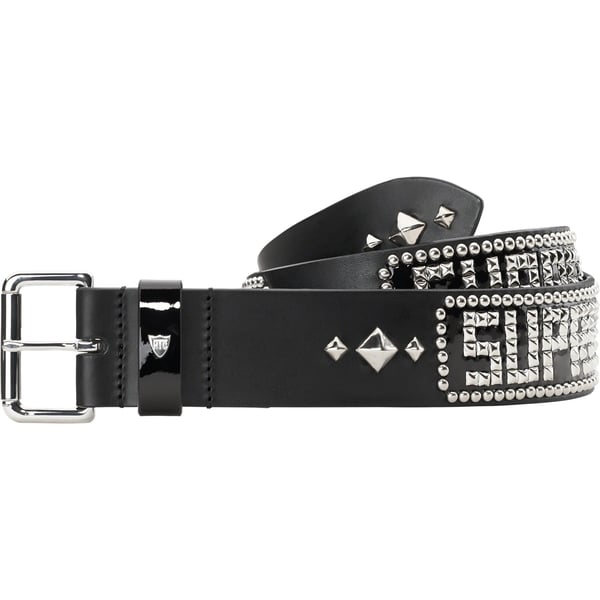 Supreme Hollywood Trading Company Studded Belt - Black (front)