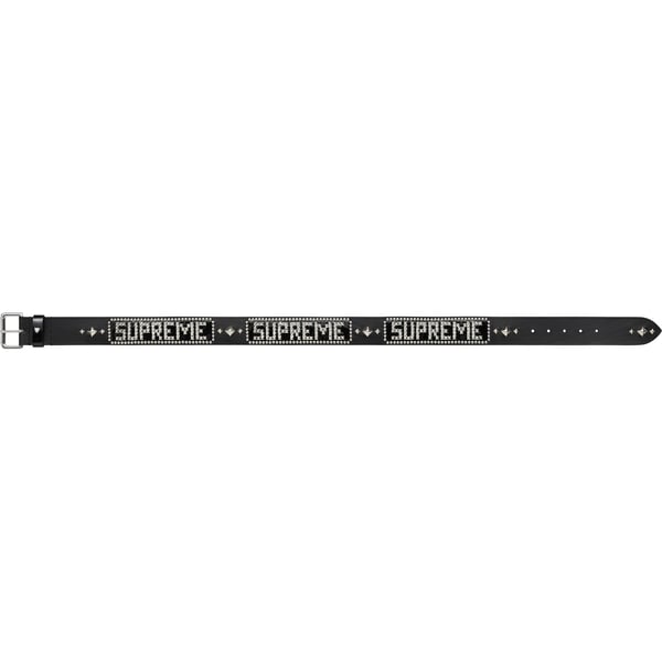 Supreme Hollywood Trading Company Studded Belt - Black (front)