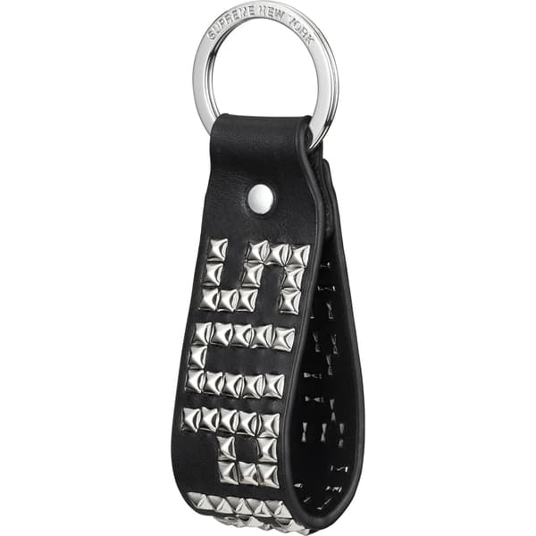 Supreme Hollywood Trading Company Studded Keychain - Black (front)