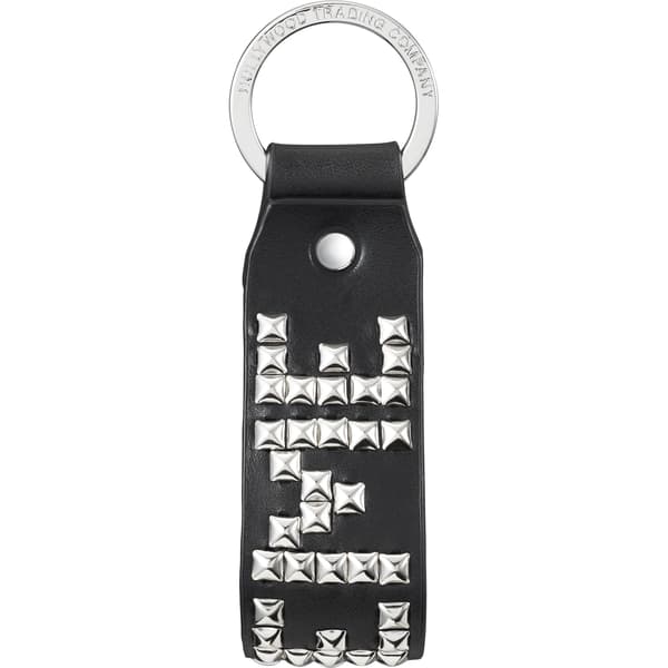 Supreme Hollywood Trading Company Studded Keychain - Black (front)