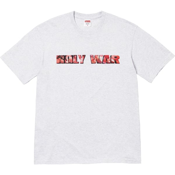Supreme Holy War Tee - Ash Grey (front)