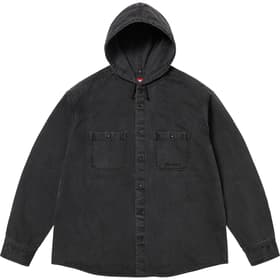 Supreme Hooded Denim Shirt Black