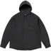 Supreme Hooded Denim Shirt - Black (front)