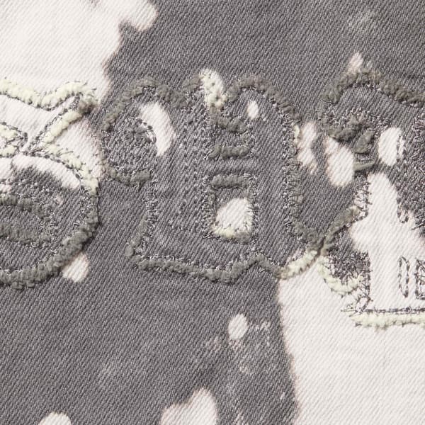 Supreme Hooded Denim Shirt - Bleached (front)