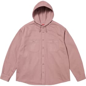 Supreme Hooded Denim Shirt Dusty Pink