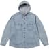 Supreme Hooded Denim Shirt - Washed Indigo (front)