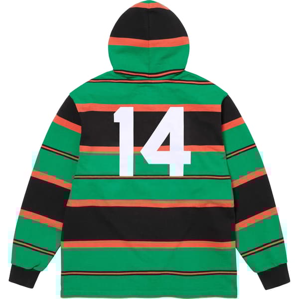 Supreme Hooded Rugby - Green (front)