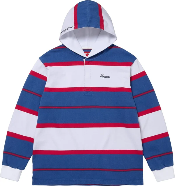 Supreme Hooded Rugby - Royal (front)