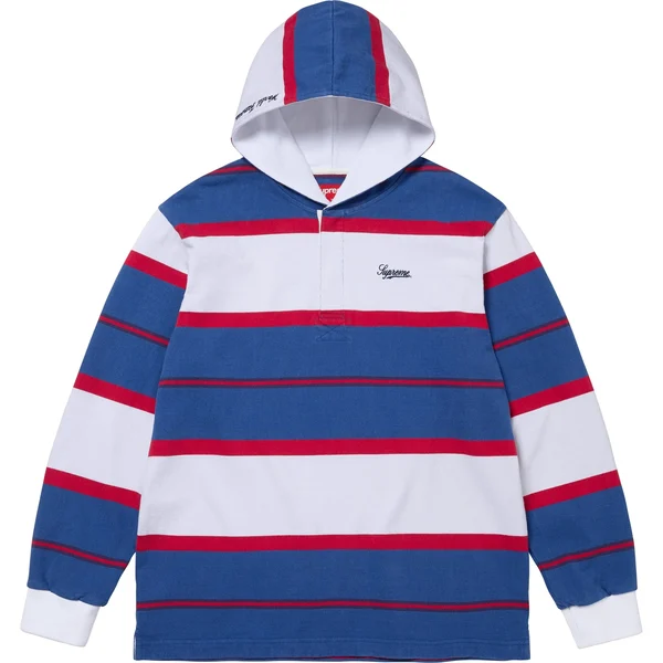 Supreme Hooded Rugby - Royal (front)
