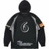 Supreme Hooded Soccer Jersey - Black (front)