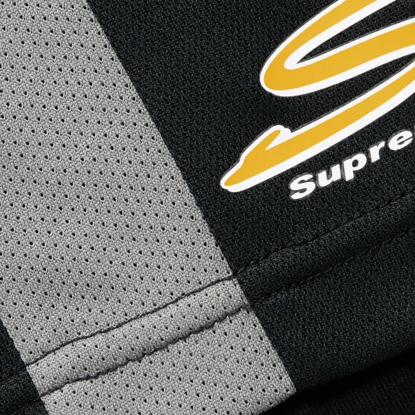 Supreme Hooded Soccer Jersey - Black (front)