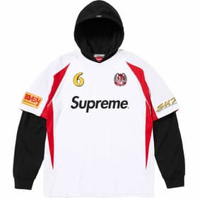 Supreme Hooded Soccer Jersey White
