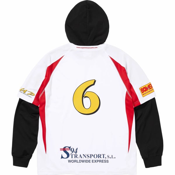 Supreme Hooded Soccer Jersey - White (front)