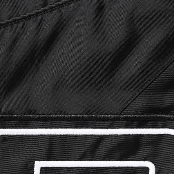 Supreme Hooded Stadium Jacket - Black (front)