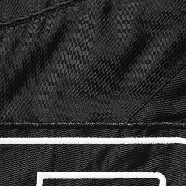 Supreme Hooded Stadium Jacket - Black (front)