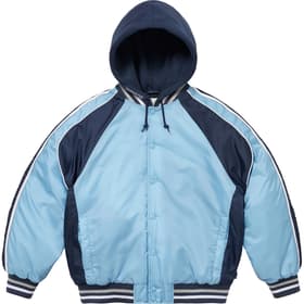 Supreme Hooded Stadium Jacket Blue