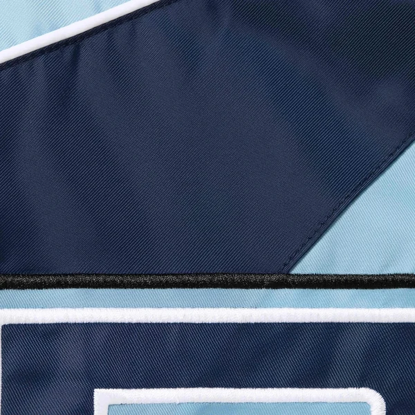 Supreme Hooded Stadium Jacket - Blue (front)