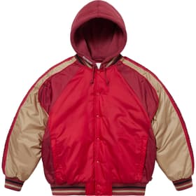 Supreme Hooded Stadium Jacket Red