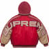 Supreme Hooded Stadium Jacket - Red (front)