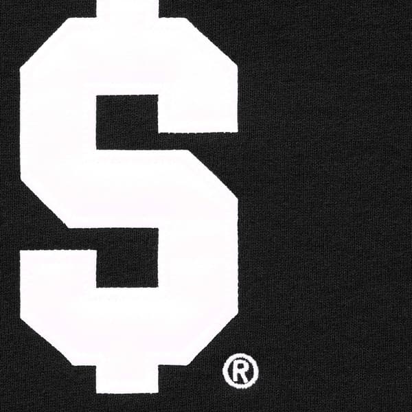 Supreme $ Hooded Sweatshirt - Black (front)