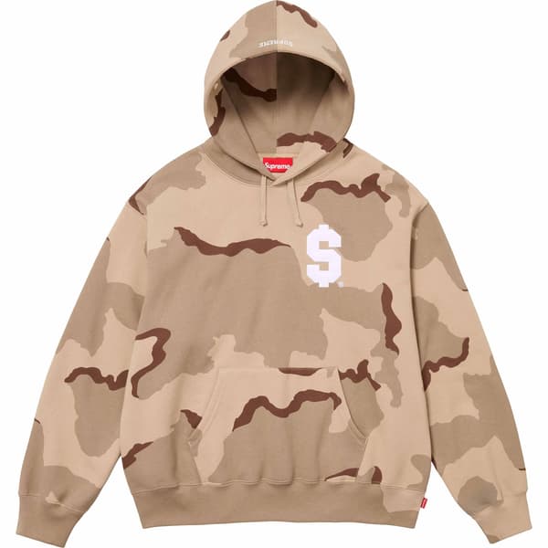 Supreme $ Hooded Sweatshirt - Desert Camo (front)