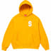 Supreme $ Hooded Sweatshirt - Gold (front)