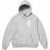 Supreme $ Hooded Sweatshirt - Heather Grey (front)
